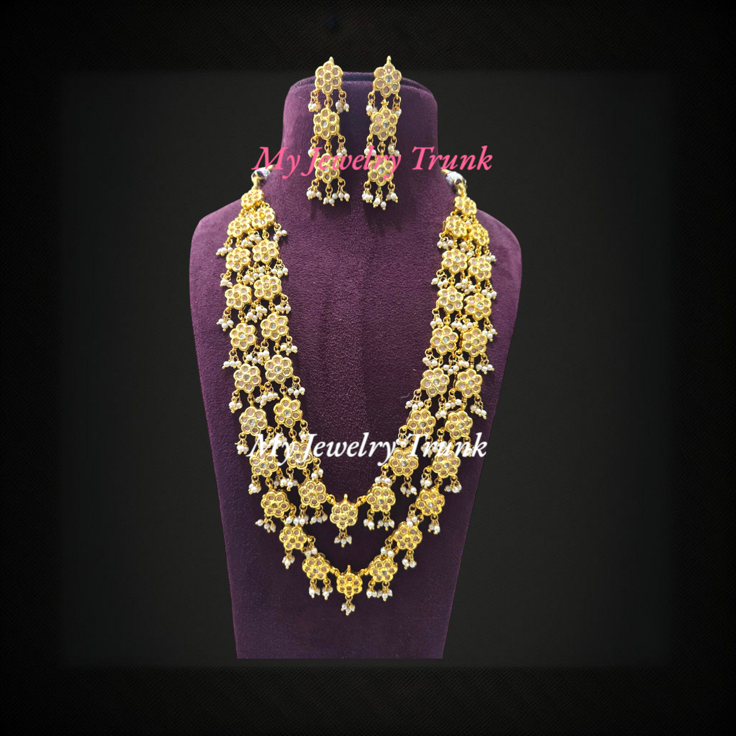 Kundan Long Necklace