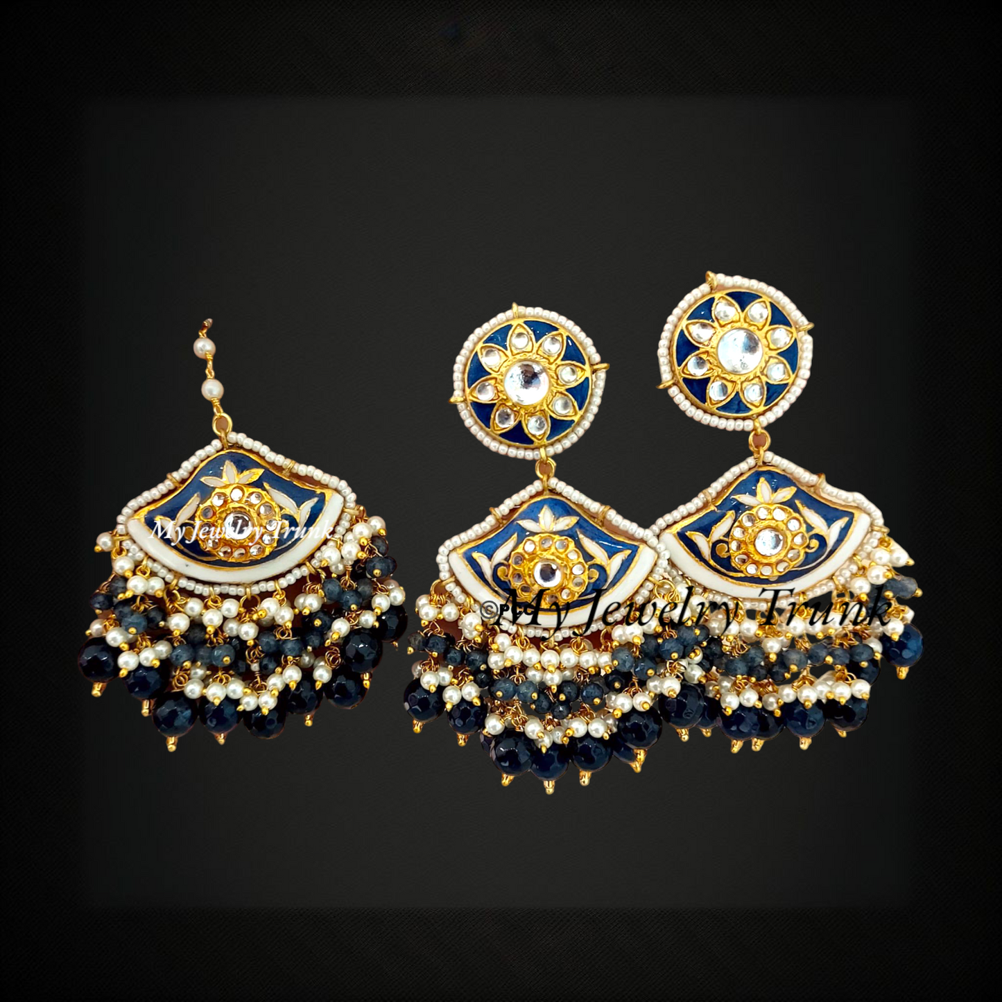 Meenakari Earring & Tika Set