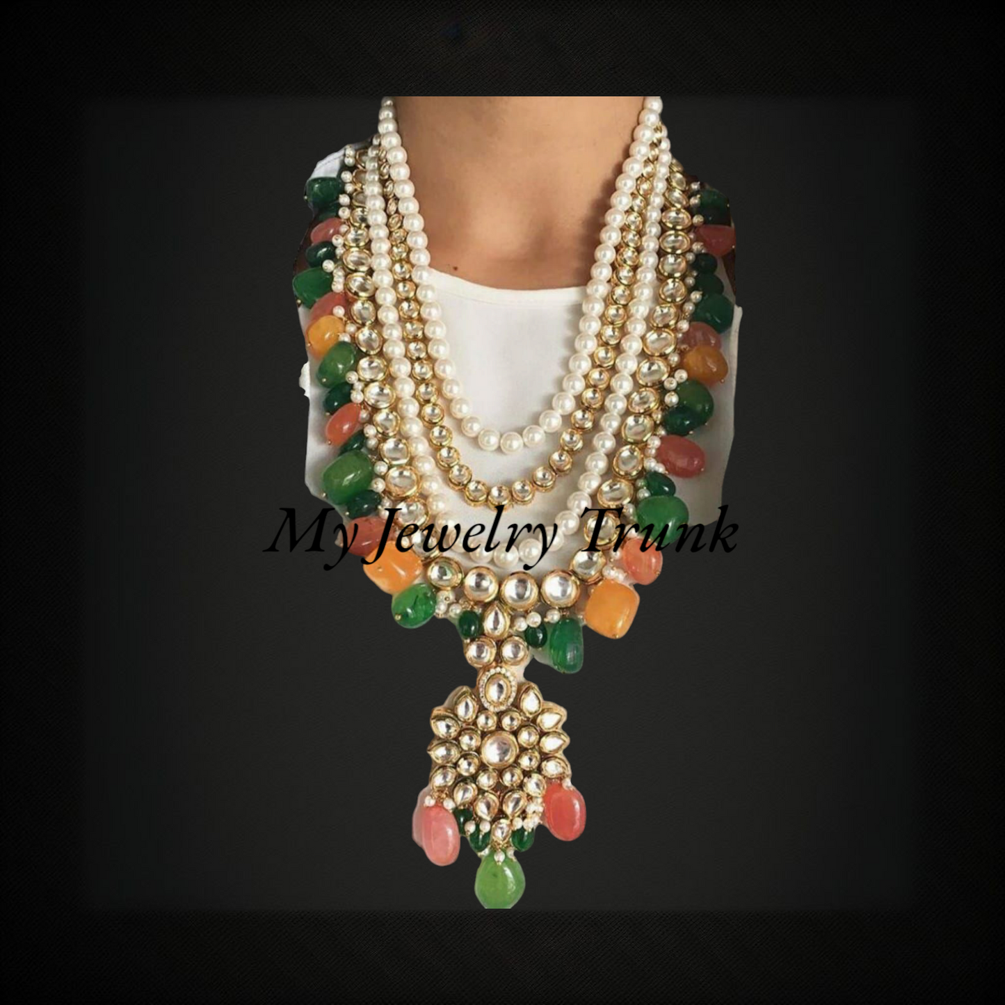 Kundan Long Necklace