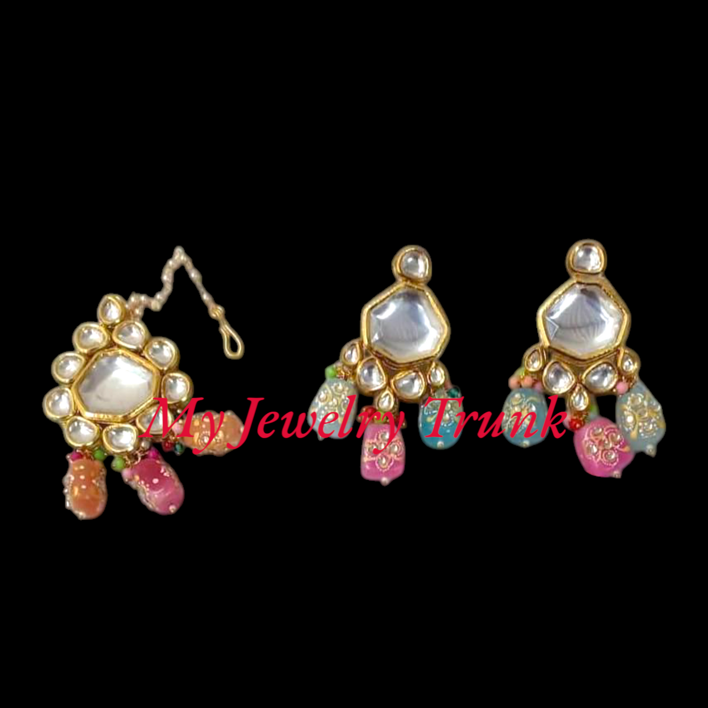 Earrings & Tika Set