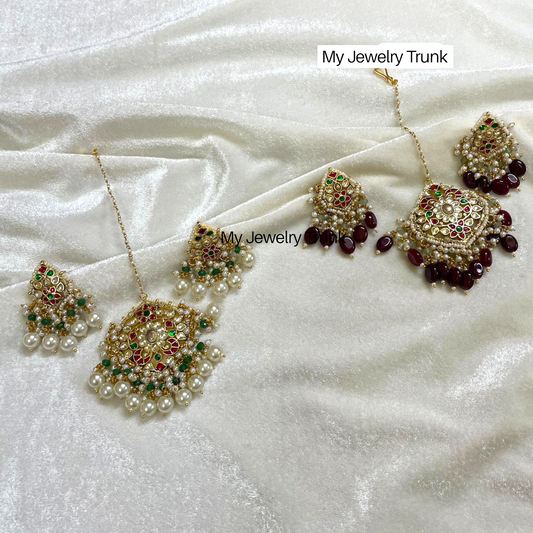 Pachi Earrings & Tika Set