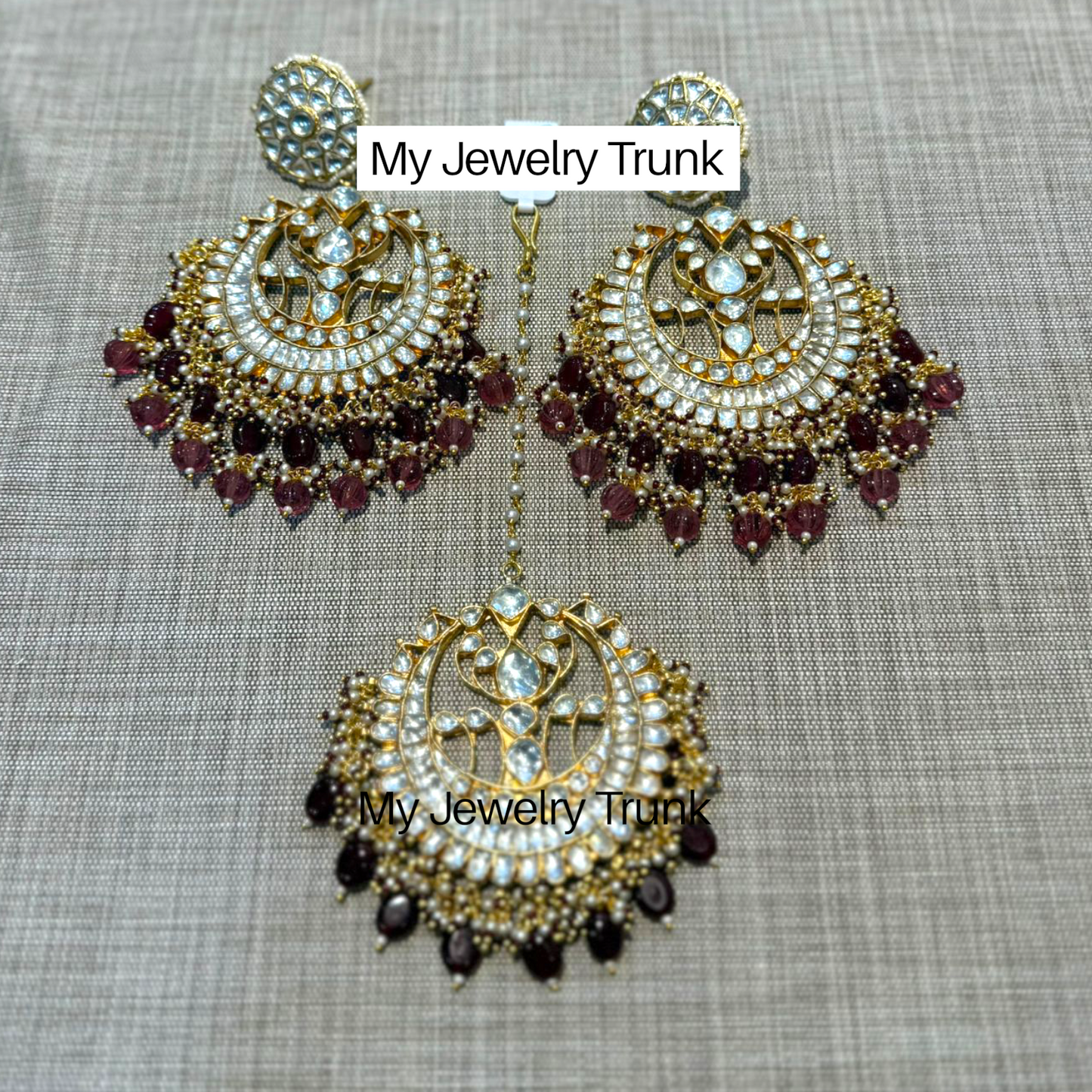 Pachi Earrings & Tika Set