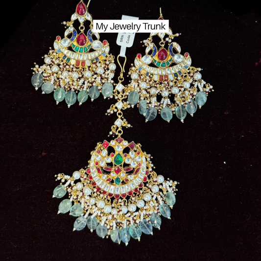 Pachi Earrings & Tika Set