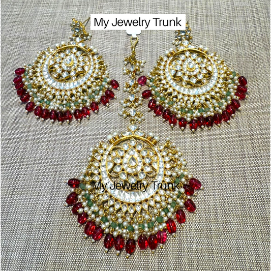 Pachi Earrings & Tika Set
