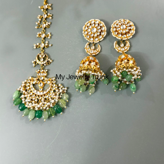 Pachi Earrings & Tika Set