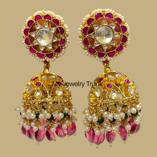 Pachi Jhumka Earrings