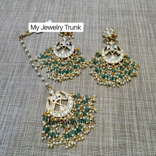 Pachi Earrings & Tika Set
