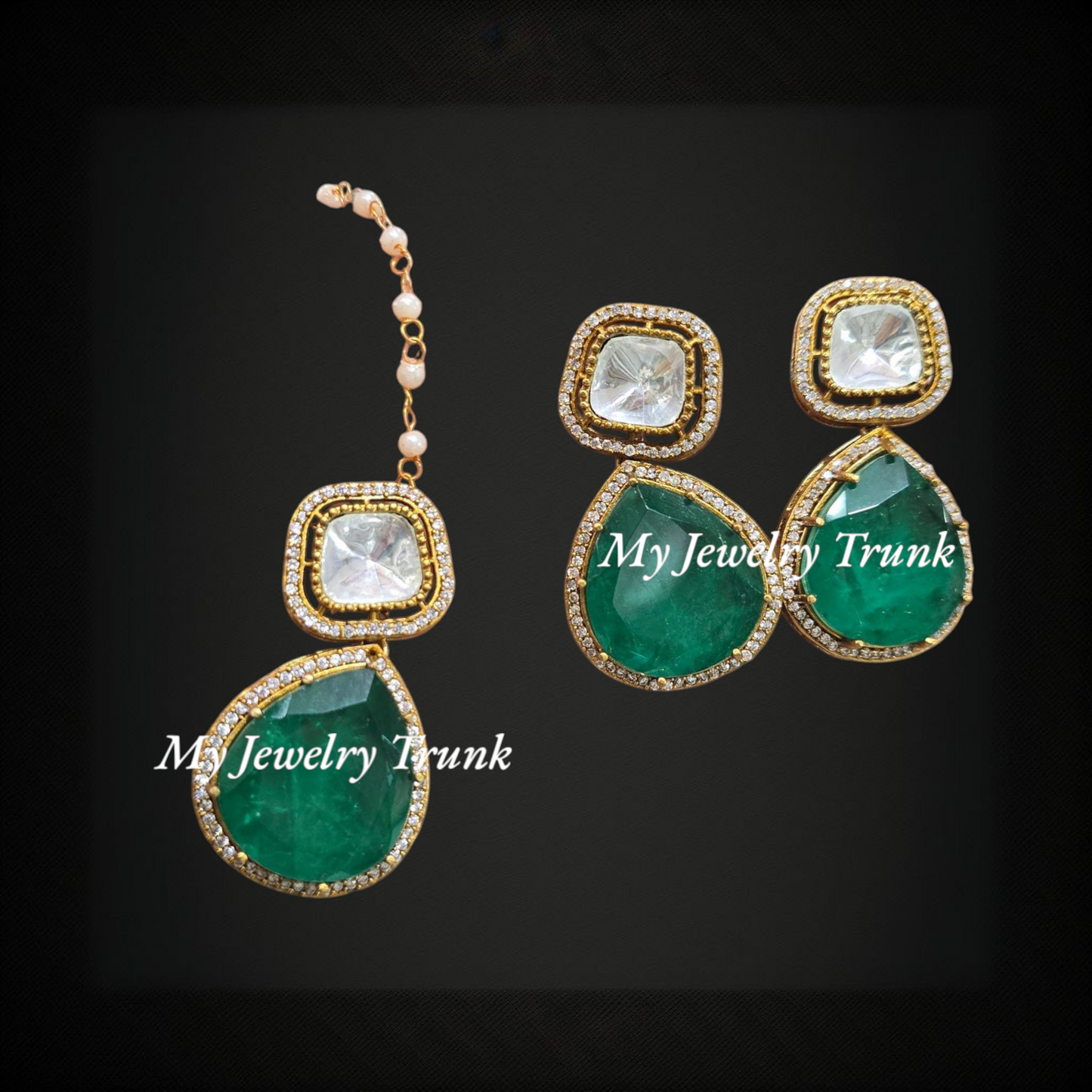 Earrings & Tika Set
